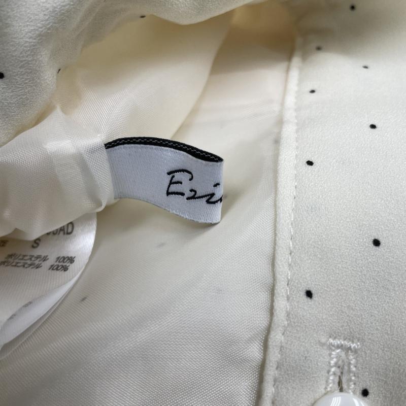 古着 USED スカート ロングスカート Erick エレメントルール ロングスカート ドット タイト ウエストひも リボン タグ付き S ドット 白 / ホワイト / white レディース USED 古着 中古 50121706