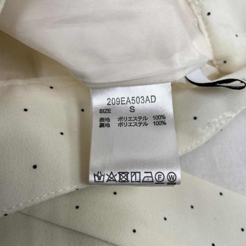古着 USED スカート ロングスカート Erick エレメントルール ロングスカート ドット タイト ウエストひも リボン タグ付き S ドット 白 / ホワイト / white レディース USED 古着 中古 50121706