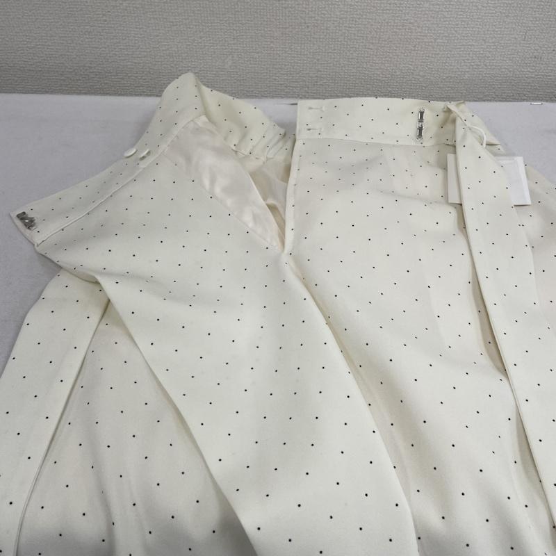 古着 USED スカート ロングスカート Erick エレメントルール ロングスカート ドット タイト ウエストひも リボン タグ付き S ドット 白 / ホワイト / white レディース USED 古着 中古 50121706