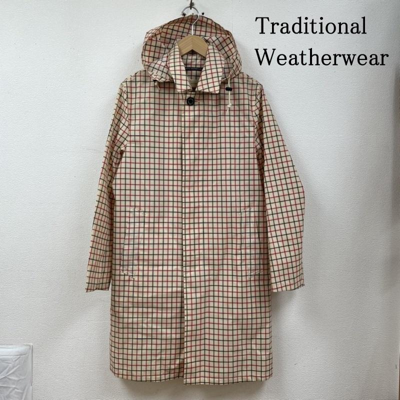 トラディショナルウェザーウェア Traditional Weatherwear コート コート一般 フード付き クラブチェック レイン コート ジャケット ボタン 収納袋付き 38 チェック マルチカラー / マルチカラー / multicolor メンズ USED 古着 中古 50121707