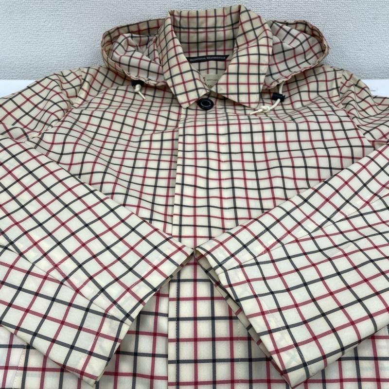トラディショナルウェザーウェア Traditional Weatherwear コート コート一般 フード付き クラブチェック レイン コート ジャケット ボタン 収納袋付き 38 チェック マルチカラー / マルチカラー / multicolor メンズ USED 古着 中古 50121707