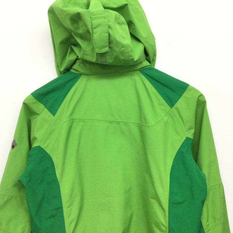 モンベル mont-bell ジャケット、上着 ジャンパー、ブルゾン マウンテンパーカー サイズ90 - 黄緑 / イエローグリーン / ボーイズ USED 古着 中古 50121720
