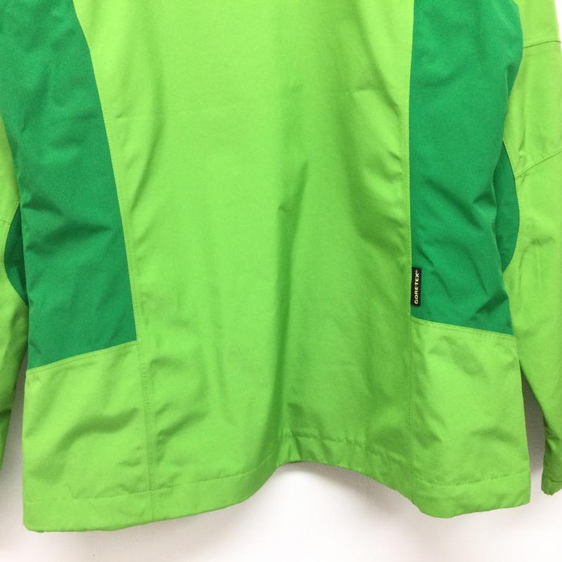 モンベル mont-bell ジャケット、上着 ジャンパー、ブルゾン マウンテンパーカー サイズ90 - 黄緑 / イエローグリーン / ボーイズ USED 古着 中古 50121720