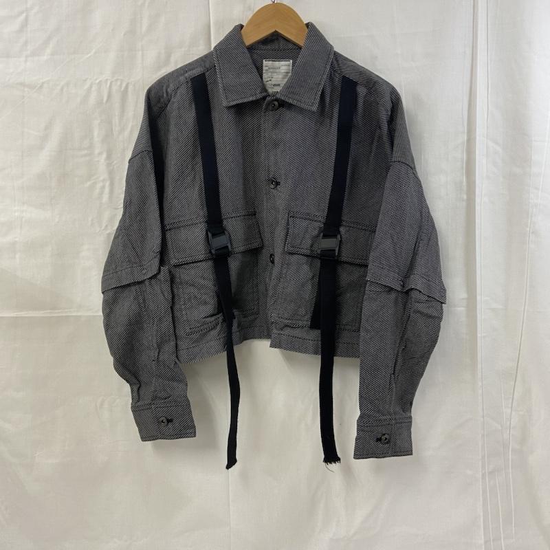 シャリーフ SHAREEF ジャケット、上着 ジャンパー、ブルゾン SHAREEF シャリーフ 2019AW SHORT SHIRTS BLOUON ジャケット 1 グレー 19713038 1 ストライプ 灰 / グレー / gray メンズ USED 古着 中古 50121770