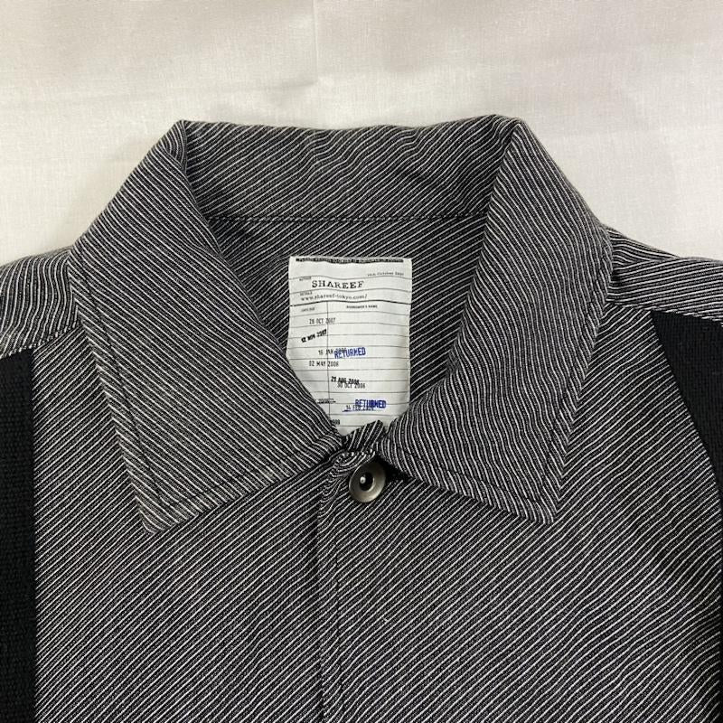 シャリーフ SHAREEF ジャケット、上着 ジャンパー、ブルゾン SHAREEF シャリーフ 2019AW SHORT SHIRTS BLOUON ジャケット 1 グレー 19713038 1 ストライプ 灰 / グレー / gray メンズ USED 古着 中古 50121770