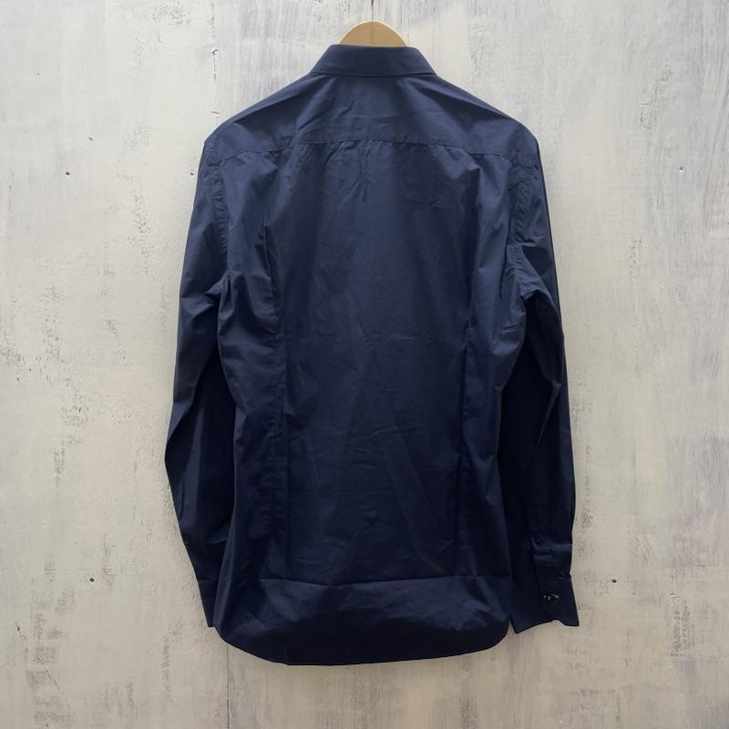 フェンディ FENDI シャツ、ブラウス 長袖 FS0354 HMH PR12-11-4588 ボタンダウン L/S SHIRTS ロングスリーブ 40 紺 / ネイビー / navy メンズ USED 古着 中古 50121814