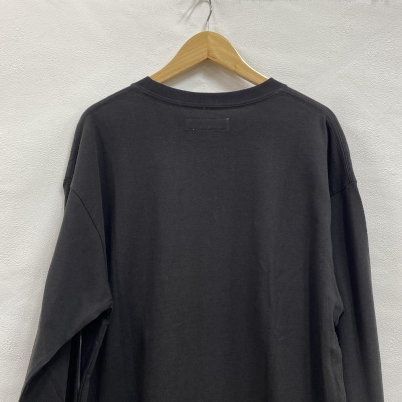 チャリアンドコー CHARI&CO Tシャツ 長袖 GOTHAM PKT L/S TEE 天竺 7.7oz ゴッサムロゴ ポケット L ワンポイント X ロゴ、文字 X 刺繍 黒 / ブラック / black X 白 / ホワイト / white メンズ USED 古着 中古 50121934