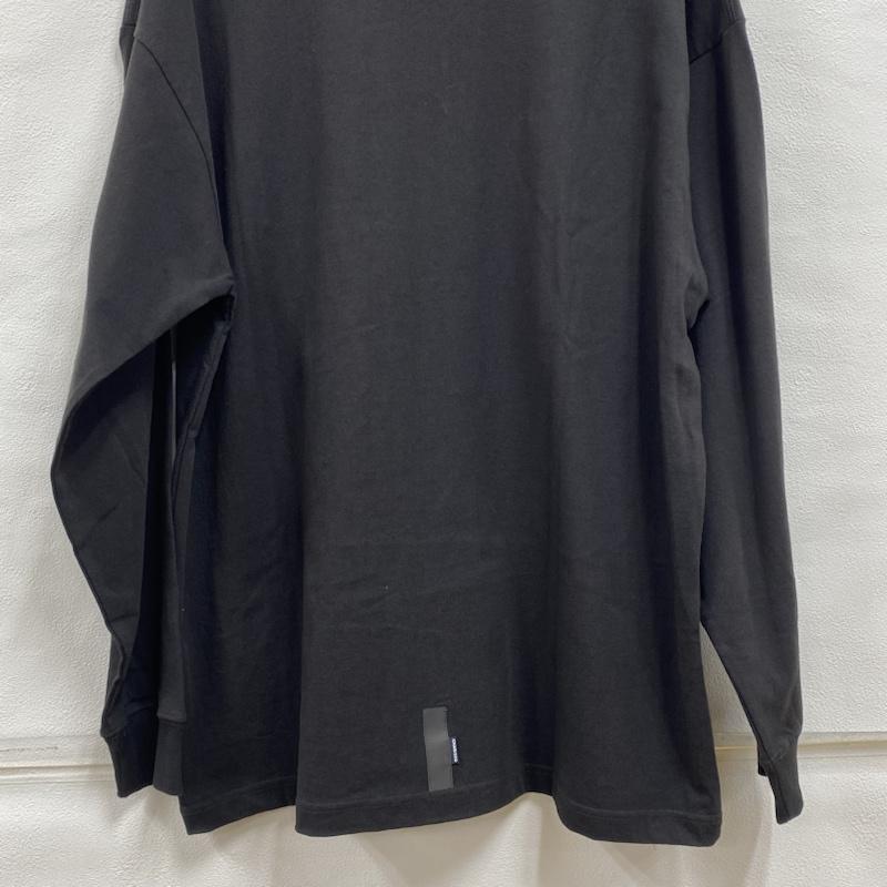 チャリアンドコー CHARI&CO Tシャツ 長袖 GOTHAM PKT L/S TEE 天竺 7.7oz ゴッサムロゴ ポケット L ワンポイント X ロゴ、文字 X 刺繍 黒 / ブラック / black X 白 / ホワイト / white メンズ USED 古着 中古 50121934