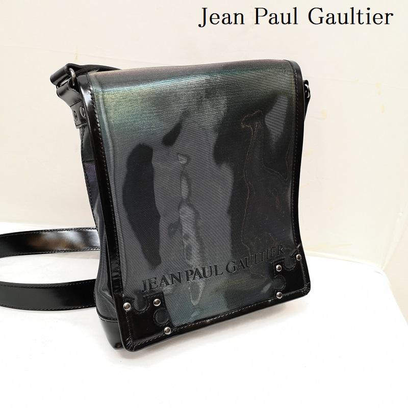 ジャンポールゴルチエ Jean Paul Gaultier ショルダーバッグ ショルダーバッグ Vサイバー ショルダー バッグ 斜め掛け 玉虫色 スタッズ - メンズ USED 古着 中古 50122021