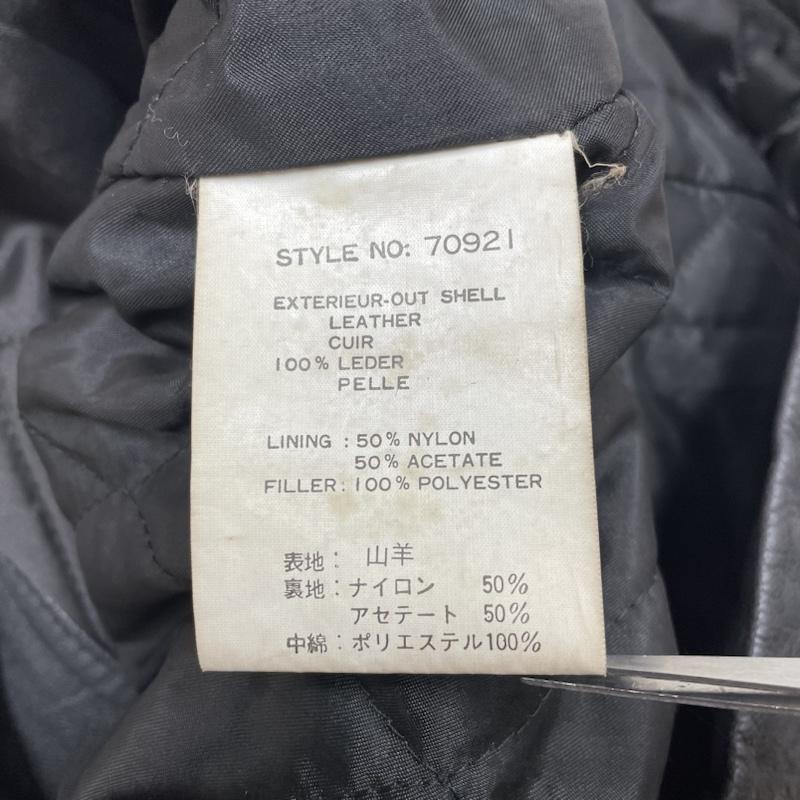 古着 USED ジャケット、上着 レザージャケット Bewlays ビンテージ ゴートレザー 山羊革 カーコート ブルゾン ジャケット 裏地キルティング M 無地 黒 / ブラック / black メンズ USED 古着 中古 50122078