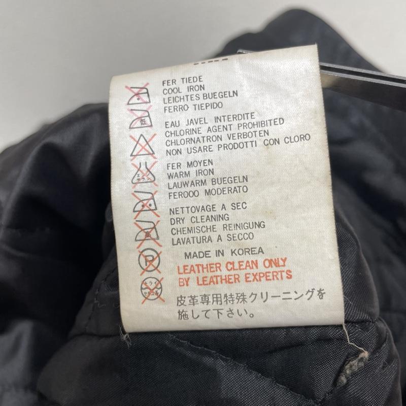 古着 USED ジャケット、上着 レザージャケット Bewlays ビンテージ ゴートレザー 山羊革 カーコート ブルゾン ジャケット 裏地キルティング M 無地 黒 / ブラック / black メンズ USED 古着 中古 50122078