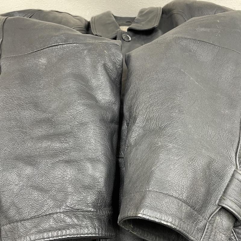 古着 USED ジャケット、上着 レザージャケット Bewlays ビンテージ ゴートレザー 山羊革 カーコート ブルゾン ジャケット 裏地キルティング M 無地 黒 / ブラック / black メンズ USED 古着 中古 50122078