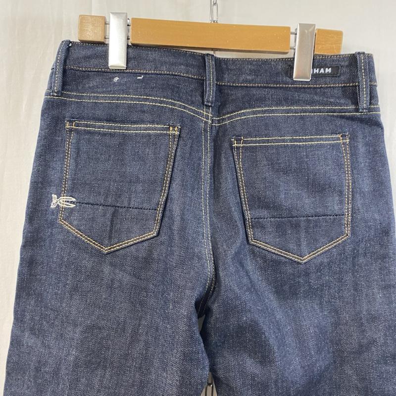 デンハム DENHAM パンツ デニム、ジーンズ denham point carrot fit INDIGOBLUE デニムパンツ W24 L32 28インチ 刺繍 X ワンポイント インディゴ / インディゴ / Indigo メンズ USED 古着 中古 50122101