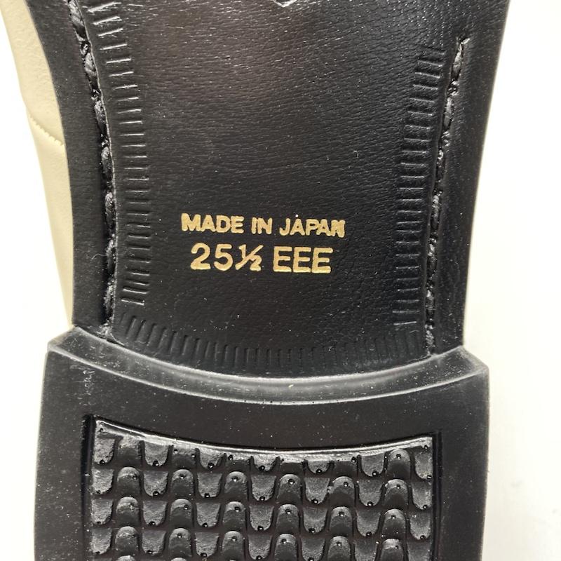 リーガル REGAL スリッポン スリッポン PRO FESSIONAL REGAL レザー スリッポン ローヒール 25-1/2 EEE 25.5cm 無地 アイボリー / アイボリー / レディース USED 古着 中古 50122107