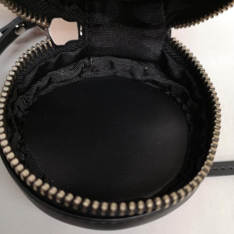 ヴァンヂャケット VAN JAC ポーチ ポーチ 丸形 レザー ガジェット ケース ポーチ - 黒 / ブラック / black メンズ USED 古着 中古 50122235