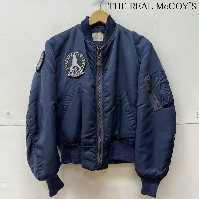 ザリアルマッコイズ THE REAL McCOY S ジャケット、上着 フライトジャケット B-15C USAF ワッペン フライト ジャケット 8415-633-9638 34 紺 / ネイビー / navy メンズ USED 古着 中古 50122244