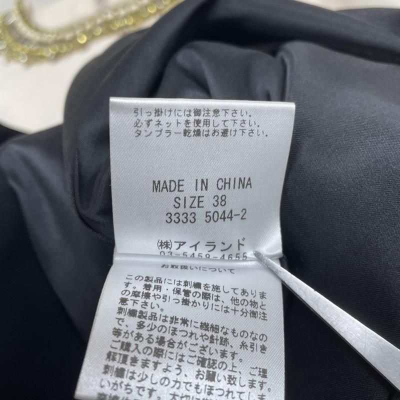 ダイアグラムグレースコンチネンタル DIAGRAMGRACECONTINENTAL ワンピース ミニスカート ミニワンピース チュニック ガラスビーズ 長袖 二段フレアスカート 38 無地 オフホワイト / オフホワイト / X 黒 / ブラック / black レディース USED 古着 中古 50122472