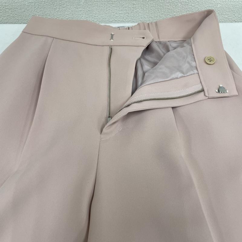 ノーブル NOBLE パンツ ワークパンツ、ペインターパンツ タック入り ハイウエスト センタープレス ワイドパンツ 20-030-240-6231-4-0 36 無地 桃 / ピンク / pink レディース USED 古着 中古 50122474