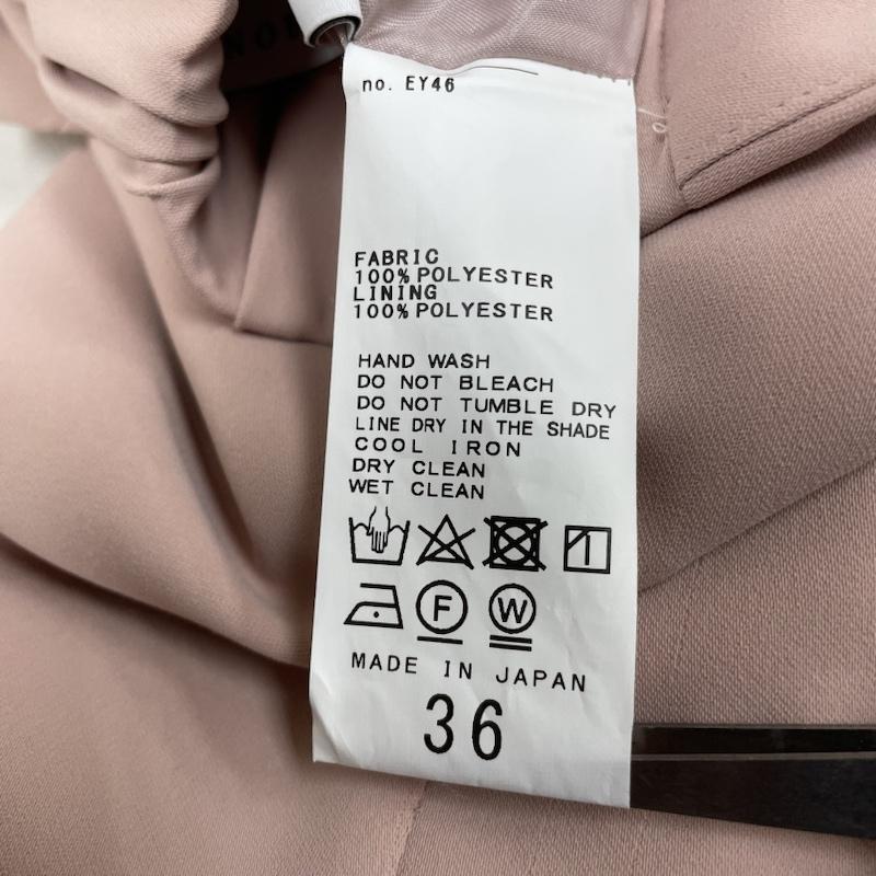 ノーブル NOBLE パンツ ワークパンツ、ペインターパンツ タック入り ハイウエスト センタープレス ワイドパンツ 20-030-240-6231-4-0 36 無地 桃 / ピンク / pink レディース USED 古着 中古 50122474