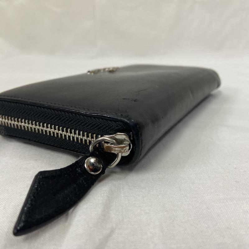 ウ゛ィウ゛ィアンウエストウッドアング Vivienne Westwood Anglomania 財布 長財布 Vivienne Westwood ANGLONANIA ヴィヴィアンウエストウッドアングロマニア SONIA ZIP ROUND WALLET 長財布 ブラック ロゴ、文字 黒 / ブラック / black メンズ USED 古着 中古 50122565