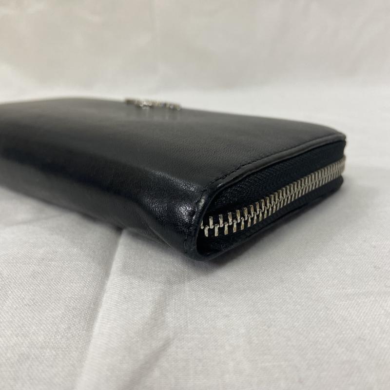 ウ゛ィウ゛ィアンウエストウッドアング Vivienne Westwood Anglomania 財布 長財布 Vivienne Westwood ANGLONANIA ヴィヴィアンウエストウッドアングロマニア SONIA ZIP ROUND WALLET 長財布 ブラック ロゴ、文字 黒 / ブラック / black メンズ USED 古着 中古 50122565