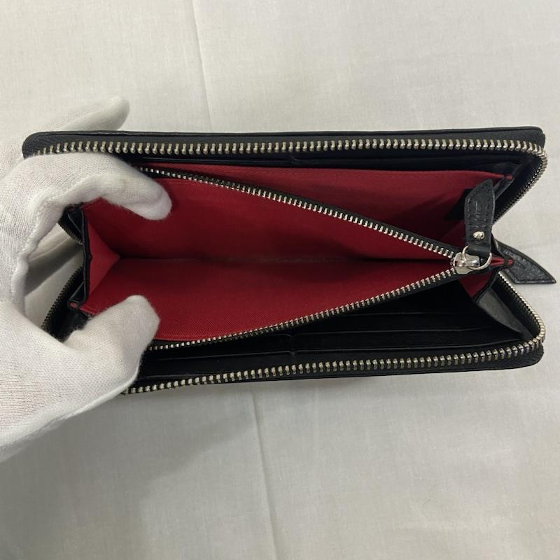 ウ゛ィウ゛ィアンウエストウッドアング Vivienne Westwood Anglomania 財布 長財布 Vivienne Westwood ANGLONANIA ヴィヴィアンウエストウッドアングロマニア SONIA ZIP ROUND WALLET 長財布 ブラック ロゴ、文字 黒 / ブラック / black メンズ USED 古着 中古 50122565
