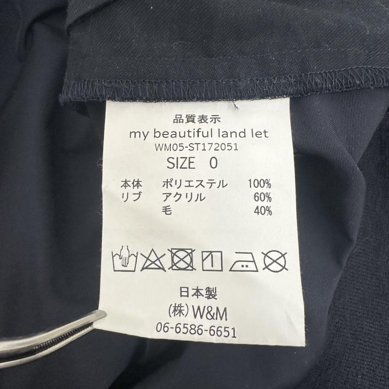 マイビューティフルランドレット my beautiful landlet ジャケット、上着 ジャケット、ブレザー WM05-ST172051 ビッグシャツブルゾン 0 紺 / ネイビー / navy メンズ USED 古着 中古 50122723