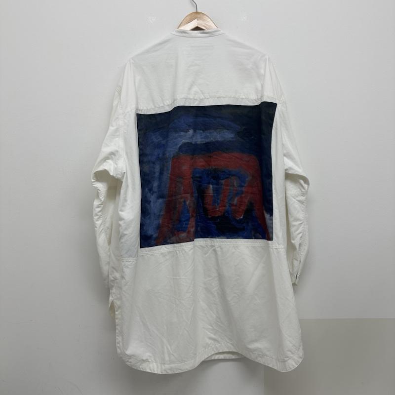 オールモストブラック ALMOSTBLACK シャツ、ブラウス 長袖 24SS-SH02 ウーブンミリタリーロングシャツ 1 白 / ホワイト / white メンズ USED 古着 中古 50122726
