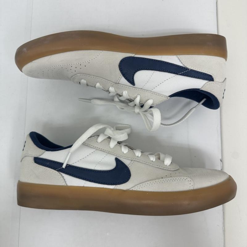 ナイキ NIKE スニーカー スニーカー CD5010-102 SB Heritage Vulc ヘリテージ バルク スケートボードシューズ 25.0cm 白 / ホワイト / white X 紺 / ネイビー / navy メンズ USED 古着 中古 50122743