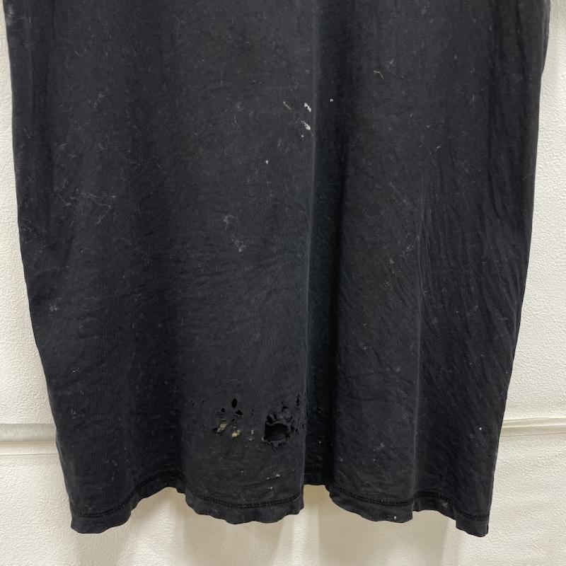 古着 USED Tシャツ 半袖 THE RAMONES ラモーンズ バンド タイダイ ブリーチ ステッチ パンク XL ロゴ、文字 X プリント X ダメージ加工 黒 / ブラック / black メンズ USED 古着 中古 50122825