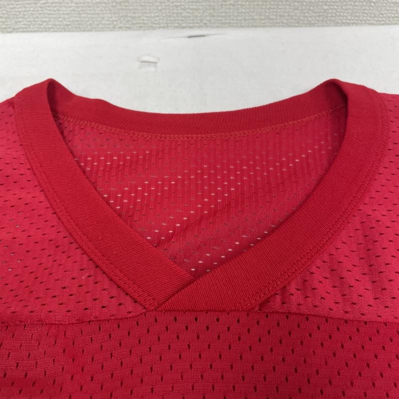 チャンピオン Champion カットソー 半袖 90年代 USA製 Champion フットボールTシャツ メッシュ カットソー 半袖 19 ロゴ 40 ロゴ、文字 赤 / レッド / red メンズ USED 古着 中古 50122841