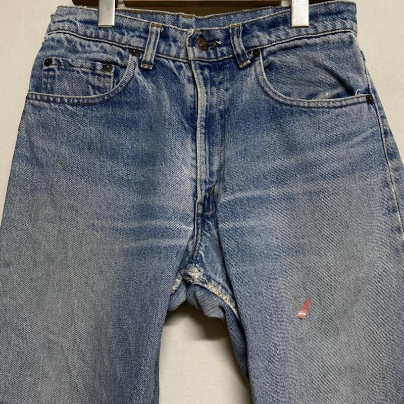 ヴィンテージ VINTAGE パンツ デニム、ジーンズ Levi s 505 80 s ジッパーフライ ストレートスリムデニムパンツ W30 L32 505-0217 30インチ 無地 青 / ブルー / blue メンズ USED 古着 中古 50122865