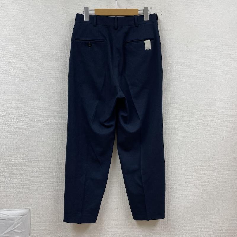 エヌハリウッド N.HOOLYWOOD パンツ スラックス センタープレス スラックス タック パンツ ジップアップ 無地 152-PT03 36 無地 紺 / ネイビー / navy メンズ USED 古着 中古 50122872