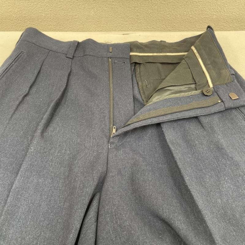 エヌハリウッド N.HOOLYWOOD パンツ スラックス センタープレス スラックス タック パンツ ジップアップ 無地 152-PT03 36 無地 紺 / ネイビー / navy メンズ USED 古着 中古 50122872