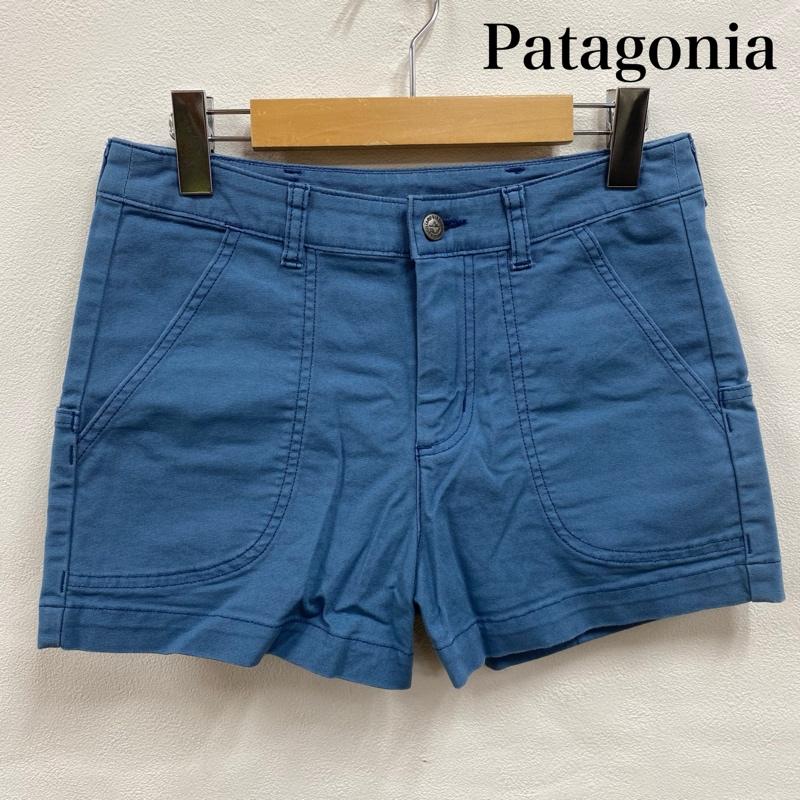 パタゴニア patagonia パンツ ショートパンツ 2020ss Stand Up Shorts スタンドアップ ショーツ 58160 2 ワンポイント X ロゴ、文字 水色 / ライトブルー / レディース USED 古着 中古 50122916