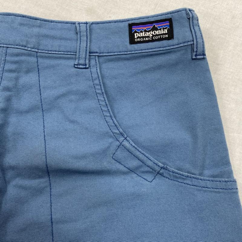 パタゴニア patagonia パンツ ショートパンツ 2020ss Stand Up Shorts スタンドアップ ショーツ 58160 2 ワンポイント X ロゴ、文字 水色 / ライトブルー / レディース USED 古着 中古 50122916