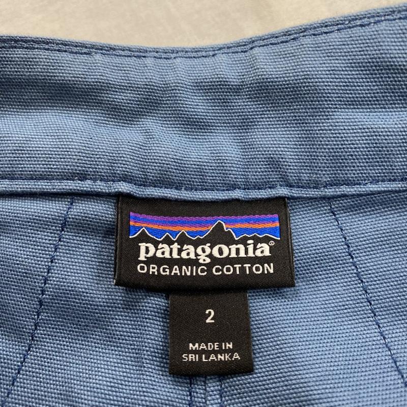 パタゴニア patagonia パンツ ショートパンツ 2020ss Stand Up Shorts スタンドアップ ショーツ 58160 2 ワンポイント X ロゴ、文字 水色 / ライトブルー / レディース USED 古着 中古 50122916