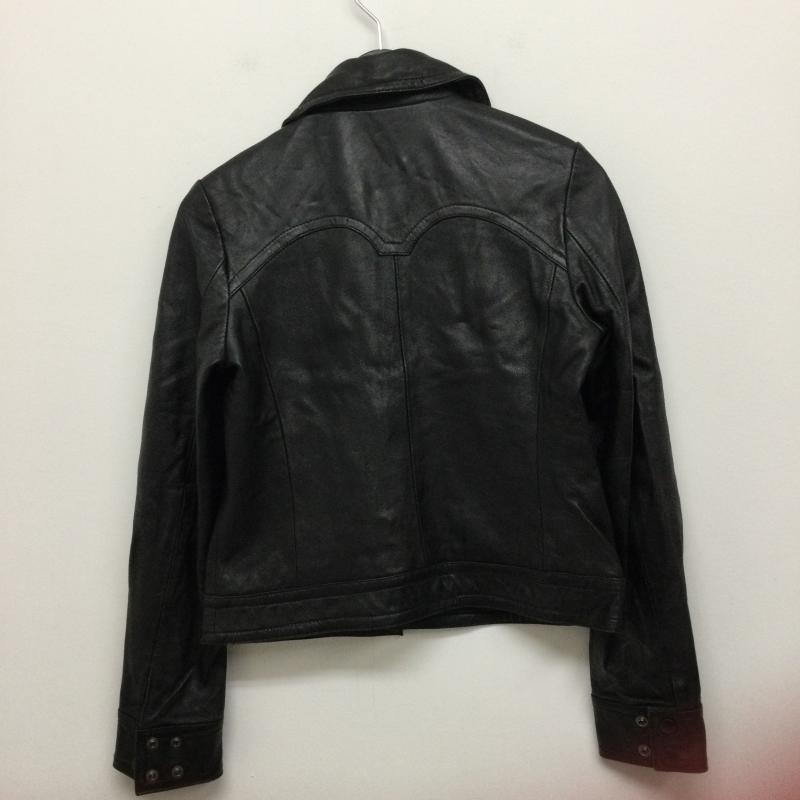 マウジー MOUSSY ジャケット、上着 レザージャケット MOUSSY 0103A630-5310 羊革　ライダース　ラムレザー 1 無地 黒 / ブラック / black レディース USED 古着 中古 50122952