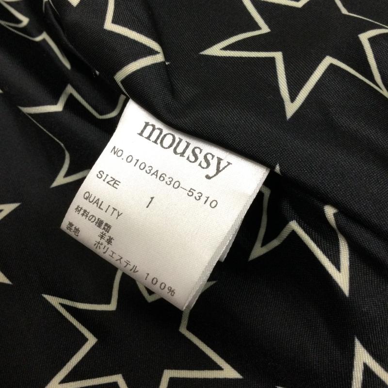 マウジー MOUSSY ジャケット、上着 レザージャケット MOUSSY 0103A630-5310 羊革　ライダース　ラムレザー 1 無地 黒 / ブラック / black レディース USED 古着 中古 50122952