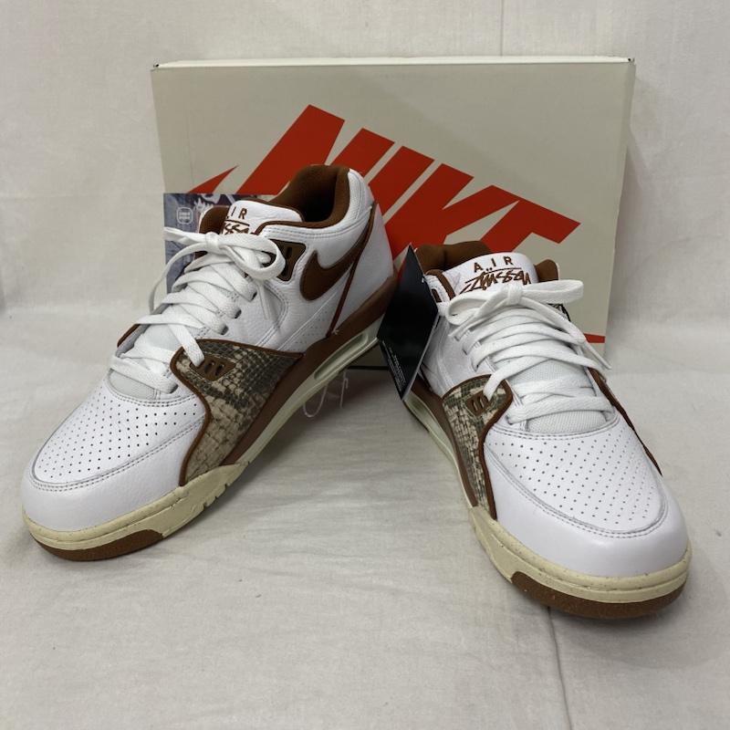 ナイキ NIKE スニーカー スニーカー FD6475-100 Stussy × Nike Air Flight 89 Low SP White and Pecan US10/28cm US：10 アニマル柄 白 / ホワイト / white メンズ USED 古着 中古 50123033