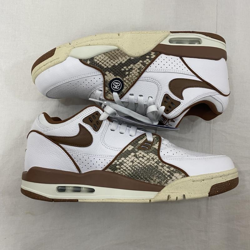 ナイキ NIKE スニーカー スニーカー FD6475-100 Stussy × Nike Air Flight 89 Low SP White and Pecan US10/28cm US：10 アニマル柄 白 / ホワイト / white メンズ USED 古着 中古 50123033