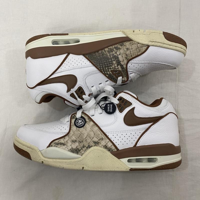 ナイキ NIKE スニーカー スニーカー FD6475-100 Stussy × Nike Air Flight 89 Low SP White and Pecan US10/28cm US：10 アニマル柄 白 / ホワイト / white メンズ USED 古着 中古 50123033
