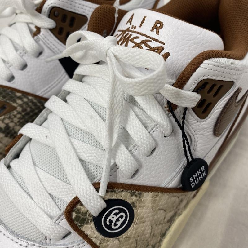 ナイキ NIKE スニーカー スニーカー FD6475-100 Stussy × Nike Air Flight 89 Low SP White and Pecan US10/28cm US：10 アニマル柄 白 / ホワイト / white メンズ USED 古着 中古 50123033