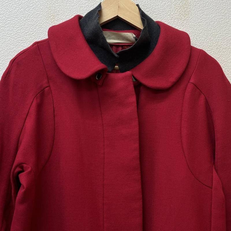 マルニ MARNI コート コート一般 ウール ラウンド ニットレイヤード カラー 比翼 ステンカラー 40 赤 / レッド / red レディース USED 古着 中古 50123051