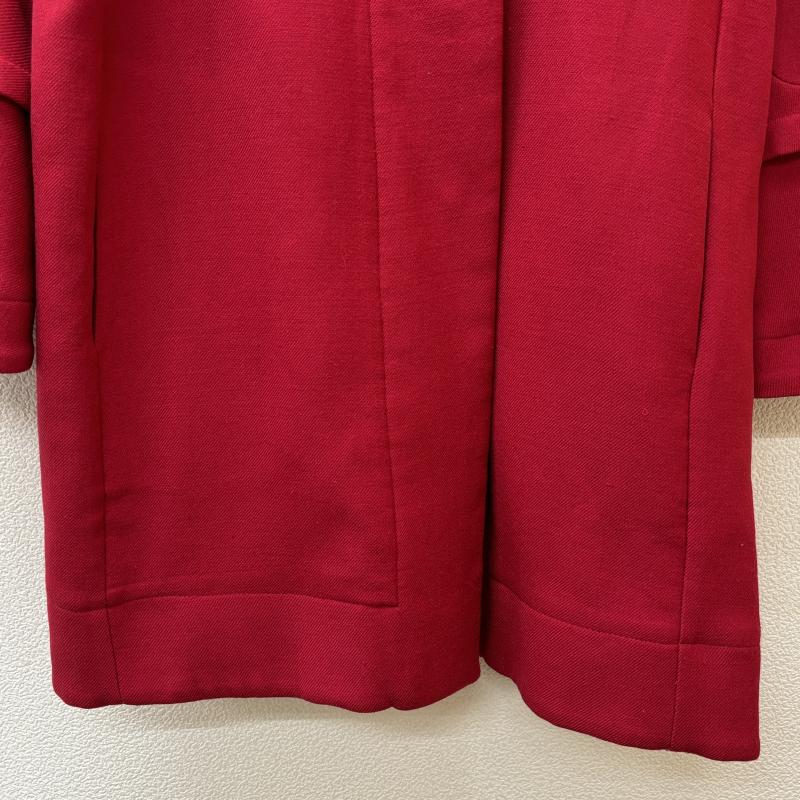 マルニ MARNI コート コート一般 ウール ラウンド ニットレイヤード カラー 比翼 ステンカラー 40 赤 / レッド / red レディース USED 古着 中古 50123051