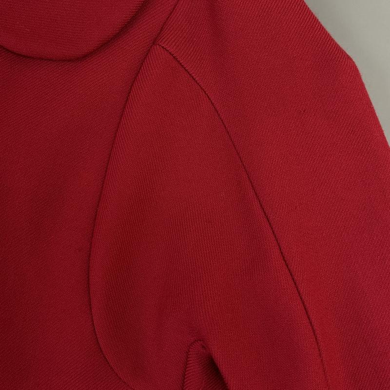 マルニ MARNI コート コート一般 ウール ラウンド ニットレイヤード カラー 比翼 ステンカラー 40 赤 / レッド / red レディース USED 古着 中古 50123051