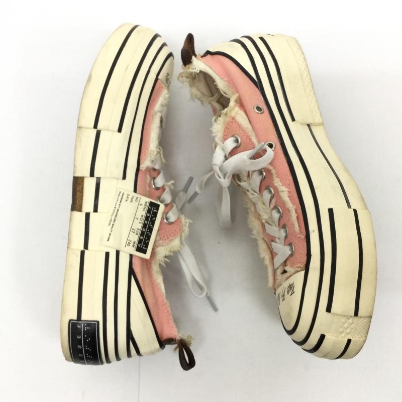 ヨウジヤマモト Yohji Yamamoto スニーカー スニーカー XVESSEL ヴェセル 再構築スニーカー J3223V 24.0cm 桃 / ピンク / pink レディース USED 古着 中古 50123082