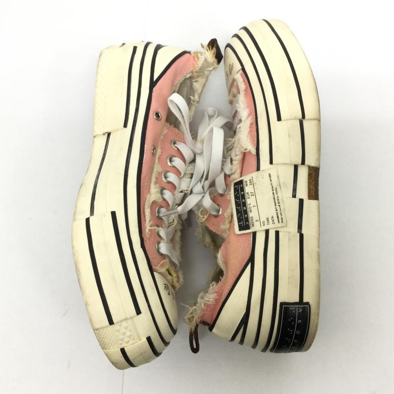 ヨウジヤマモト Yohji Yamamoto スニーカー スニーカー XVESSEL ヴェセル 再構築スニーカー J3223V 24.0cm 桃 / ピンク / pink レディース USED 古着 中古 50123082