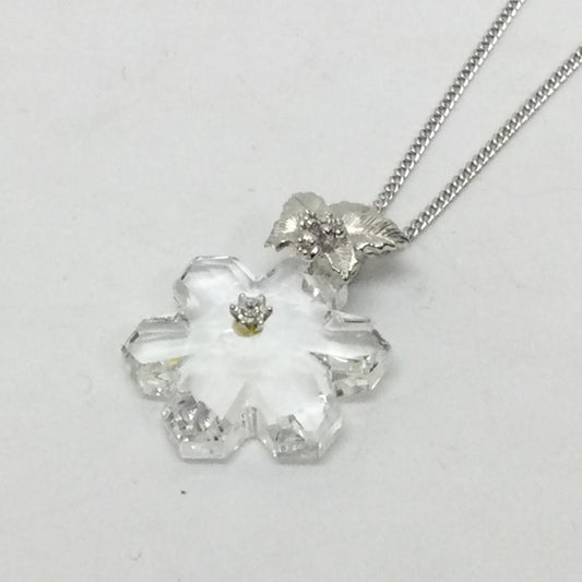 シルバー （９２５） シルバー （９２５） アクセサリー ネックレス、ペンダント 雪の結晶 クリスタル - 銀 / シルバー / silver color レディース USED 古着 中古 50123107