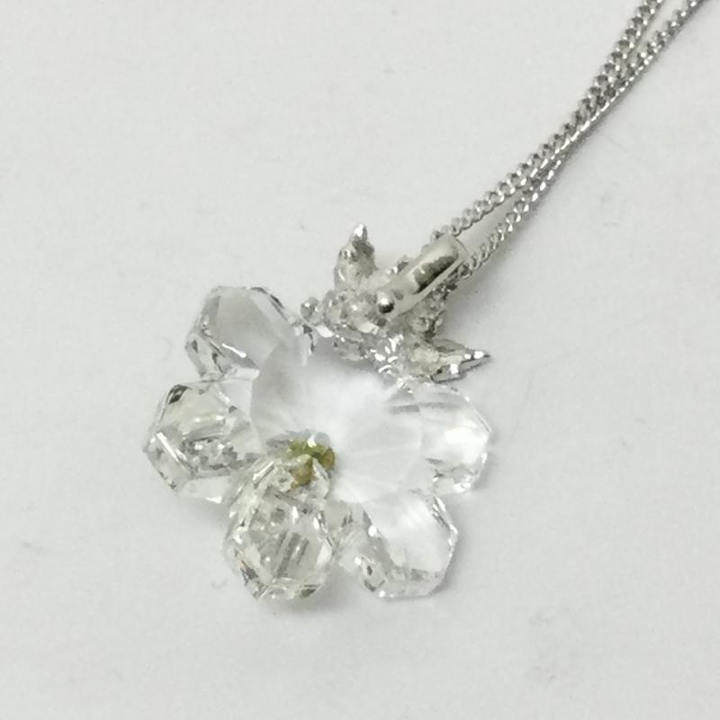 シルバー （９２５） シルバー （９２５） アクセサリー ネックレス、ペンダント 雪の結晶 クリスタル - 銀 / シルバー / silver color レディース USED 古着 中古 50123107
